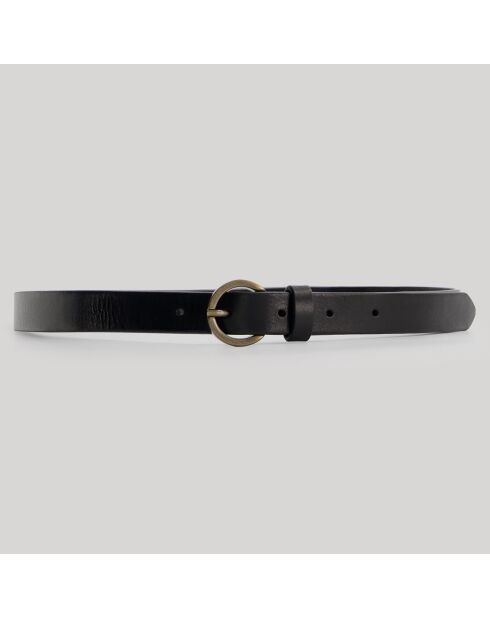 Ceinture en Cuir D'Amour noire