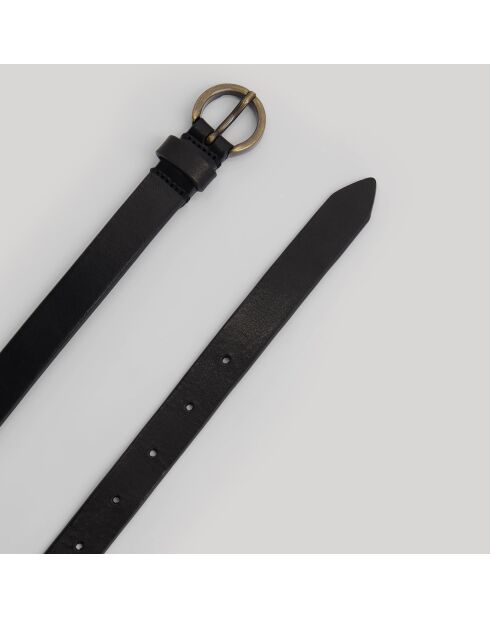 Ceinture en Cuir D'Amour noire