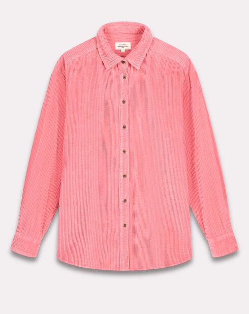 Chemise en Velours côtelé Cinéma blush d'hiver