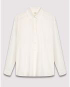 Chemise 100% Soie Cinéma blanc brut