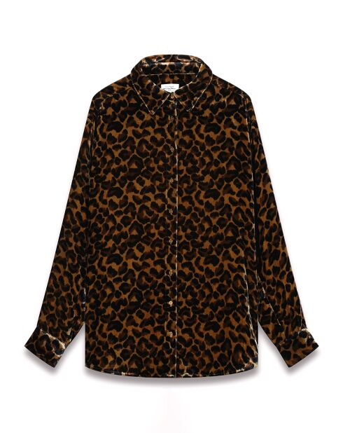 Chemise en Velours Cadix léopard