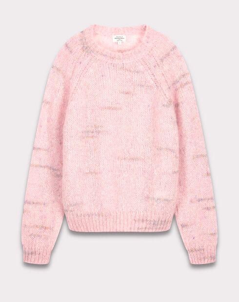 Pull en Mohair & Laine mélangés Maizy rose