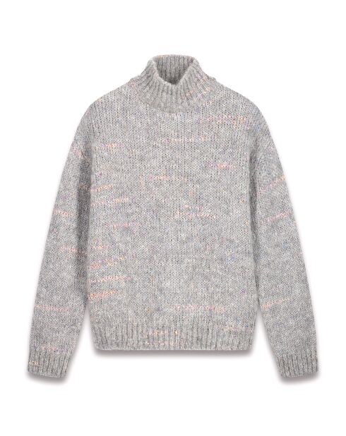 Pull en Mohair & Laine mélangés Mylor gris