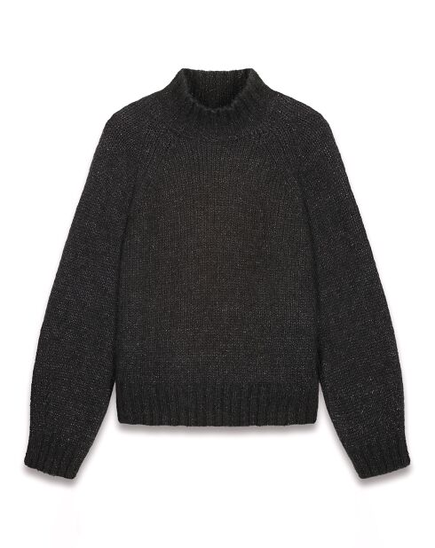 Pull en Alpaga mélangé Myffie noir/argenté