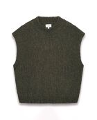 Pull en Alpaga mélangé Maori armée/doré