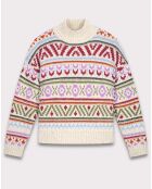 Pull en Laine mélangée Mayalen multicolore
