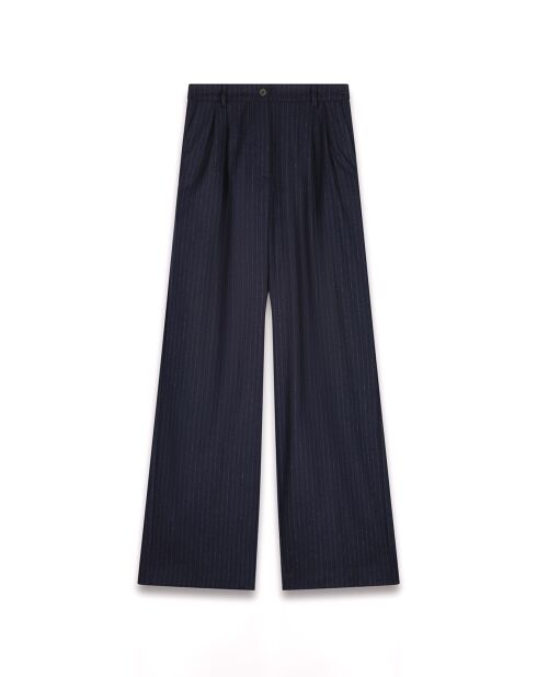 Pantalon en Laine mélangée Panache marine