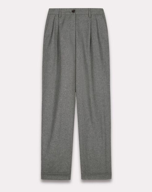 Pantalon en Laine mélangée Poète gris