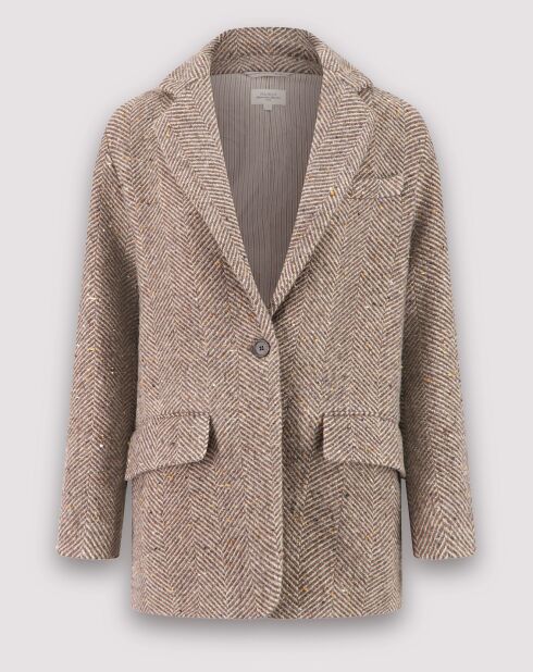 Veste en Laine mélangée Vittorio brun