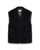 Gilet en Fausse Fourrure Vasco bleu marine foncé