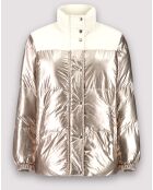 Doudoune Volfy Foil écru/bronze