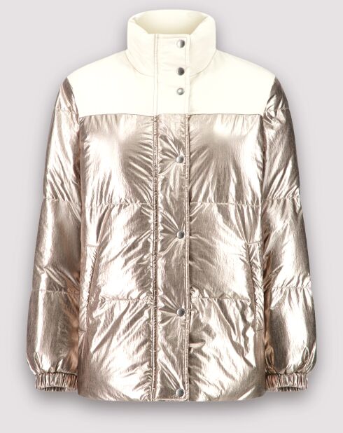 Doudoune Volfy Foil écru/bronze