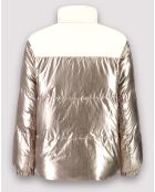 Doudoune Volfy Foil écru/bronze