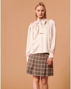 Chemise en satin Candya champagne