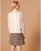 Chemise en satin Candya champagne