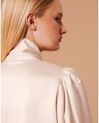 Chemise en satin Candya champagne