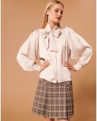 Chemise en satin Candya champagne