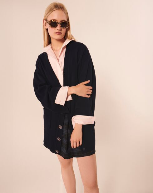 Cardigan en Laine & Alpaga Ginger nocturne