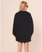 Cardigan en Laine & Alpaga Ginger nocturne