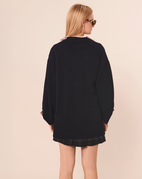 Cardigan en Laine & Alpaga Ginger nocturne