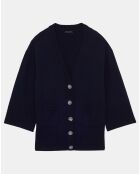 Cardigan en Laine & Alpaga Ginger nocturne