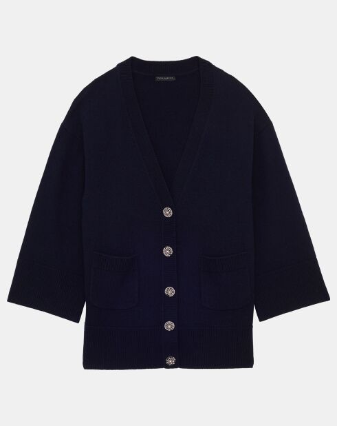 Cardigan en Laine & Alpaga Ginger nocturne