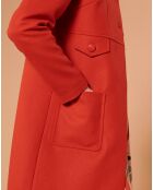 Manteau en Laine mélangée Maja vermillon