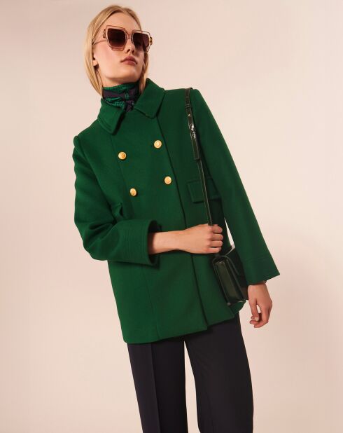 Manteau en Laine mélangée Marc émeraude