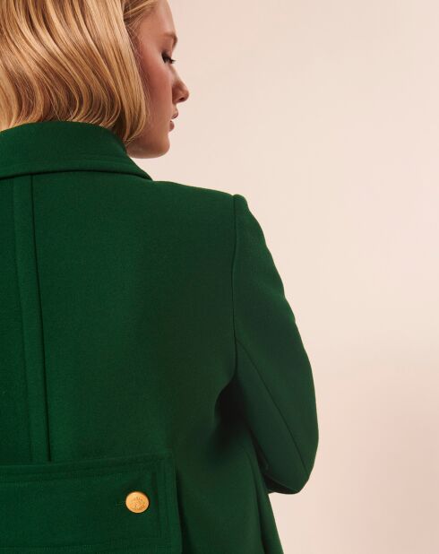 Manteau en Laine mélangée Marc émeraude