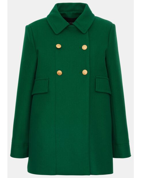 Manteau en Laine mélangée Marc émeraude