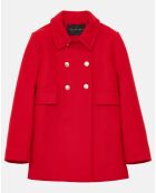 Manteau en Laine mélangée Marc rouge