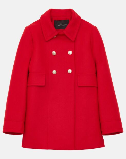 Manteau en Laine mélangée Marc rouge
