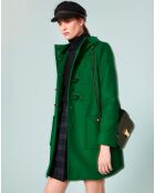 Manteau en Laine mélangée Manoelli émeraude
