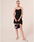 Débardeur en satin Tess noir
