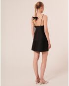 Débardeur en satin Tess noir