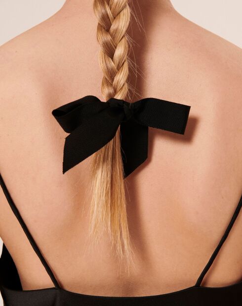 Débardeur en satin Tess noir