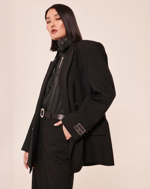 Veste en Laine mélangée Vlad noire