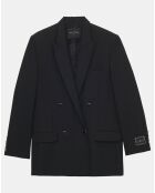 Veste en Laine mélangée Vlad noire