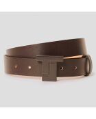 Ceinture en Cuir 8 Bis Belt chocolat