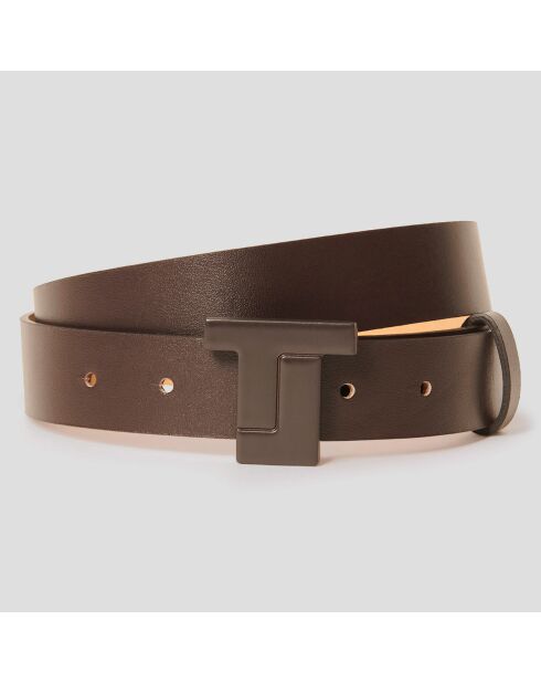 Ceinture en Cuir 8 Bis Belt chocolat