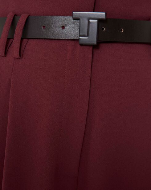 Ceinture en Cuir 8 Bis Belt chocolat