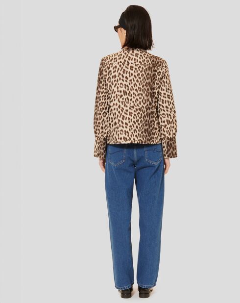 Chemise Coco léopard chocolat
