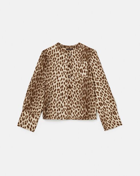 Chemise Coco léopard chocolat