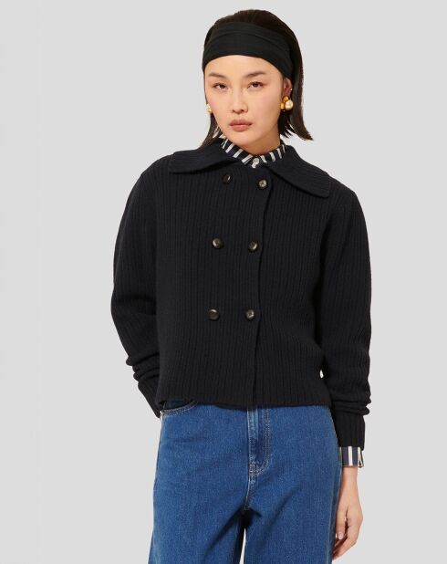 Cardigan 100% Laine Goldie nuit