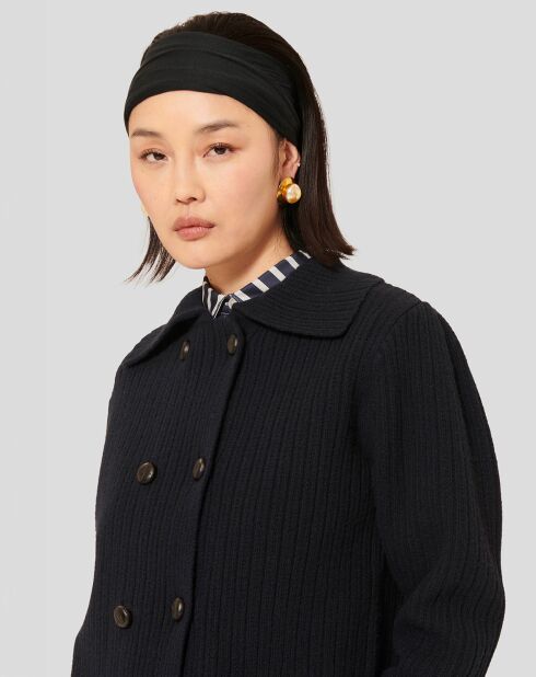 Cardigan 100% Laine Goldie nuit