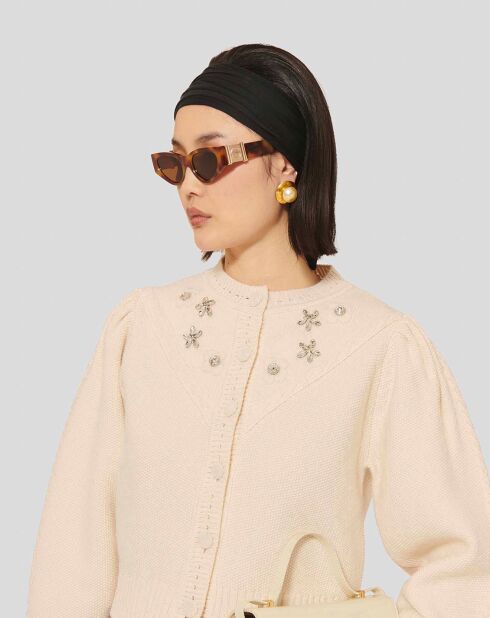 Cardigan 100% Laine Gustave écru