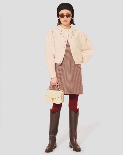 Cardigan 100% Laine Gustave écru