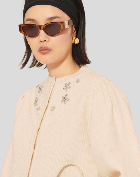 Cardigan 100% Laine Gustave écru