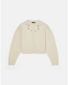 Cardigan 100% Laine Gustave écru