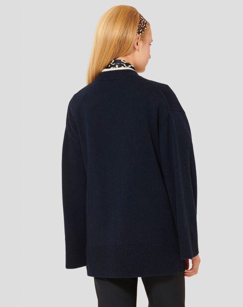 Cardigan en Laine & Alpaga Ginger nuit